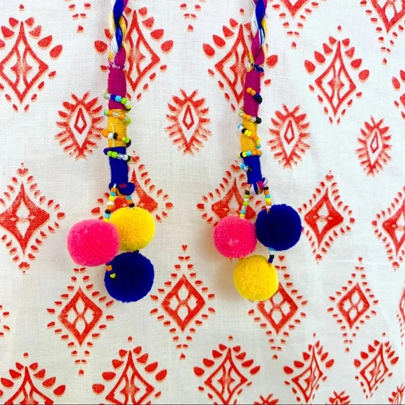 Chelsea & Theodore Linen Embroidered Boho Top Size L NWT - Picture 9 of 13